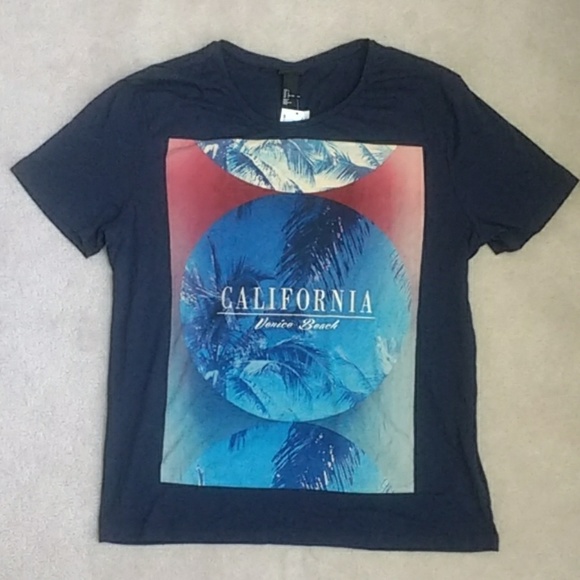 NWT H&M California Venice Beach Photo T Shirt - Picture 1 of 4